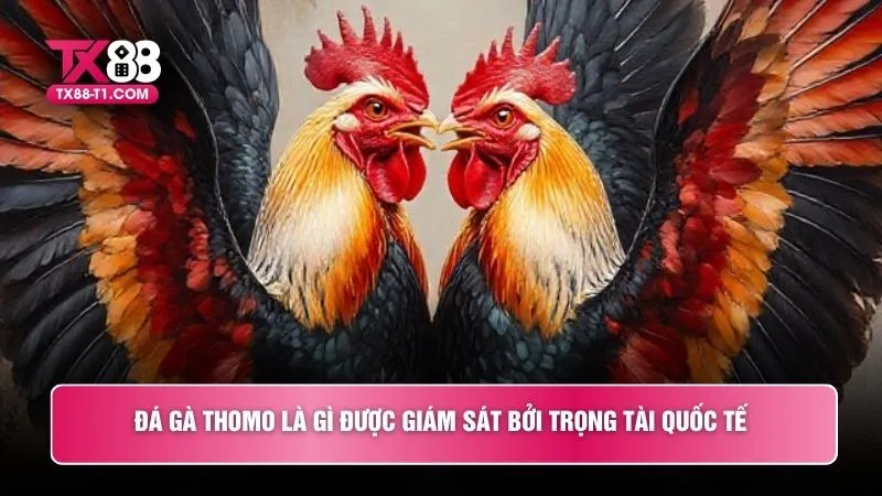 Đá gà Thomo là gì được giám sát bởi trọng tài quốc tế 