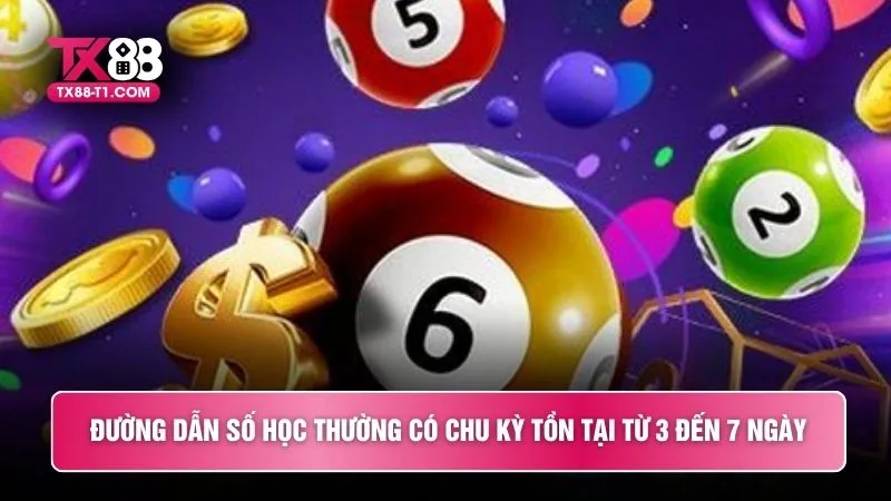 Đường dẫn số học thường có chu kỳ tồn tại từ 3 đến 7 ngày