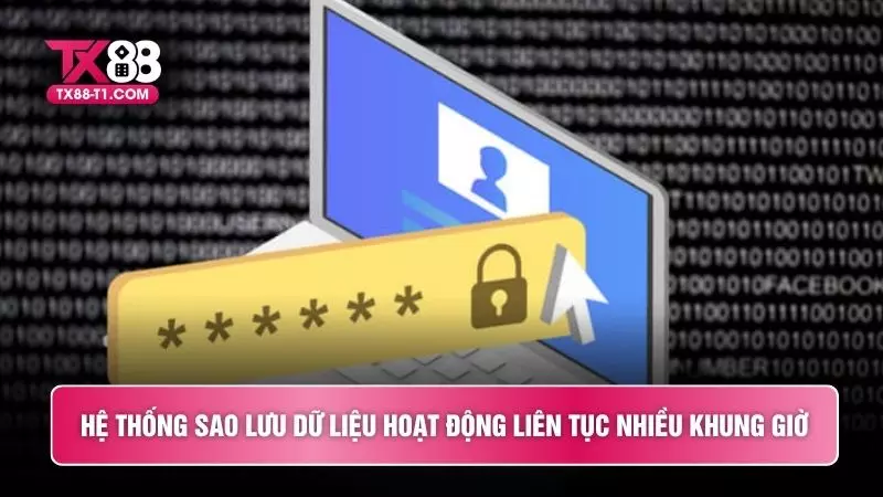 Hệ thống sao lưu dữ liệu hoạt động liên tục nhiều khung giờ