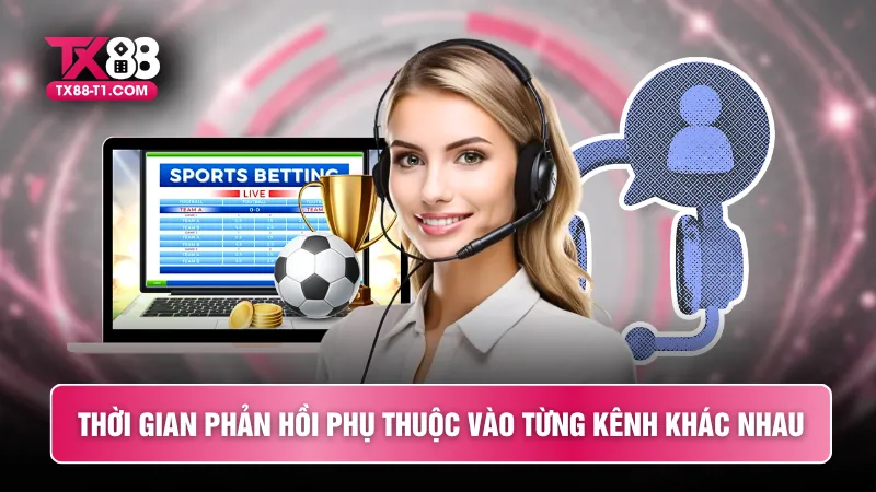 Thời gian phản hồi phụ thuộc vào từng kênh khác nhau